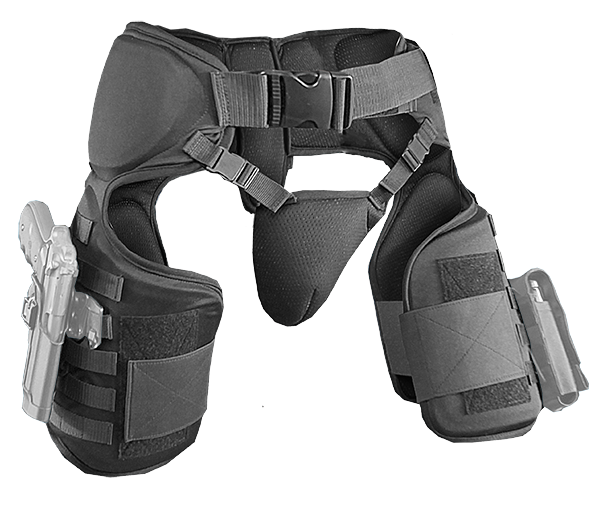 Damascus TG40 Imperial Thigh Groin Protector Molle System Black 